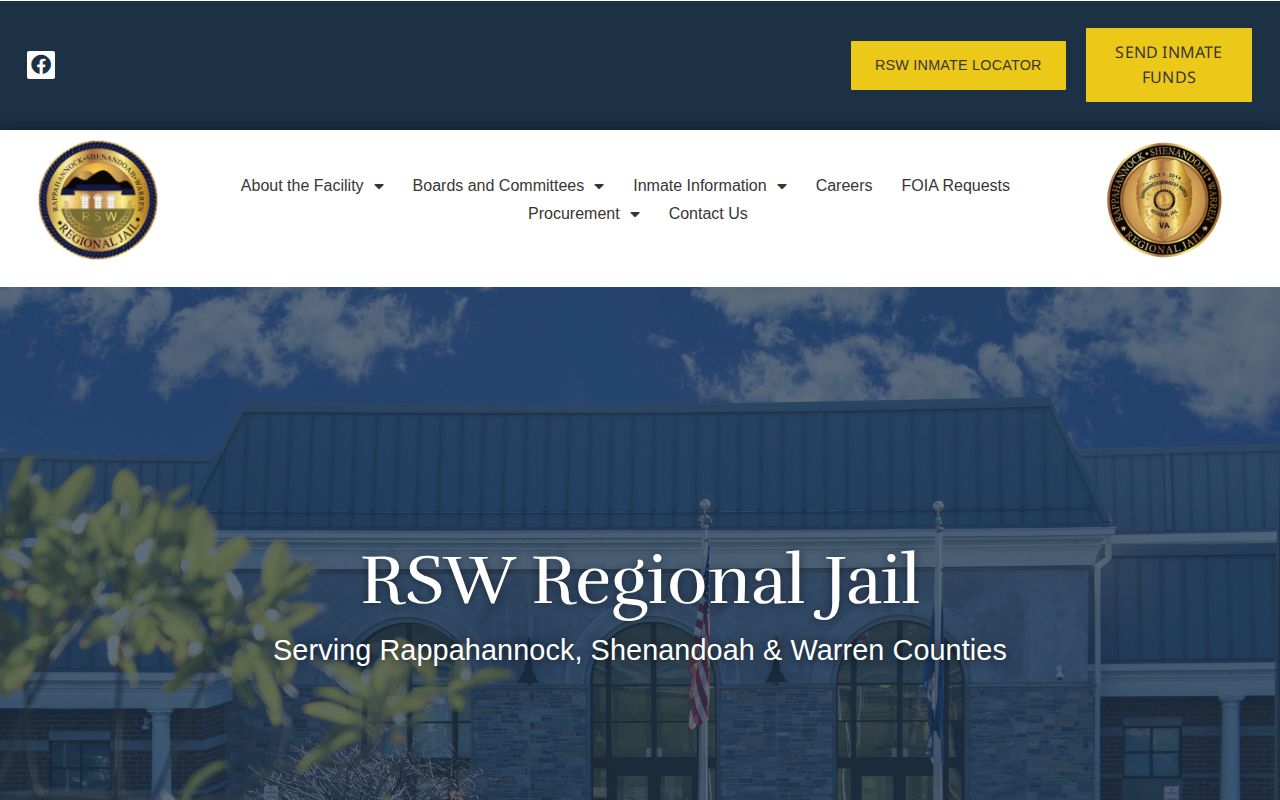 RSW Regional Jail release records official home page