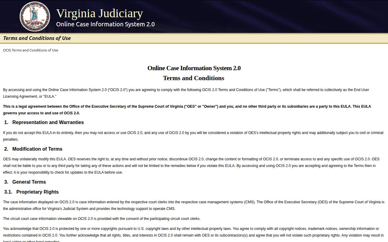 Rappahannock County released inmate Virginia court record search