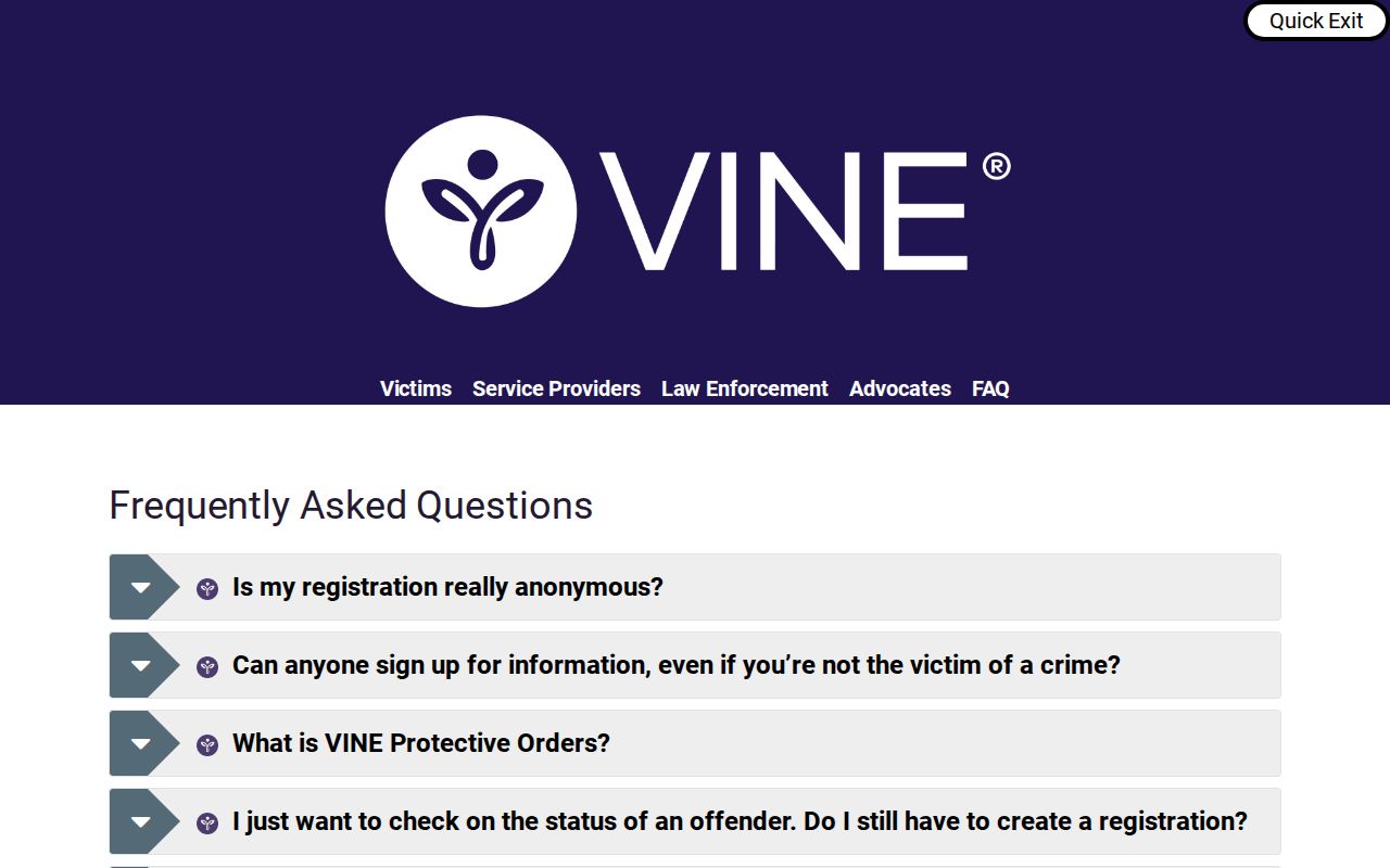 Virginia VINE release alert registration for Rappahannock County inmates